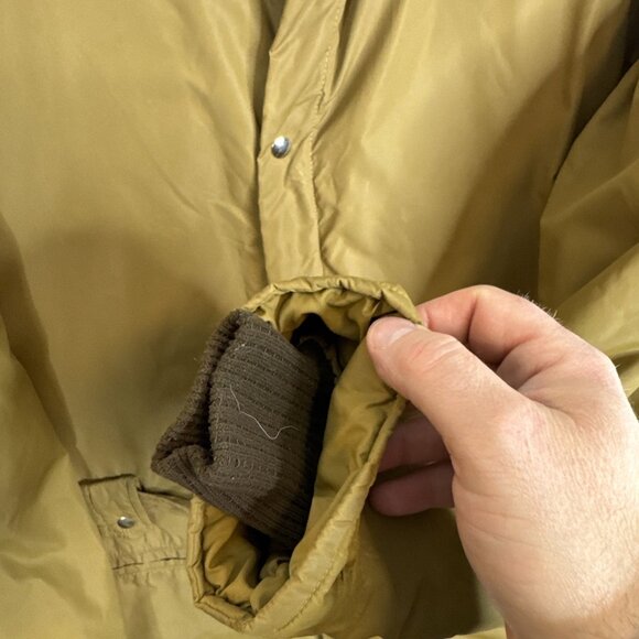 Vintage 70s‎ 80s David S. Reid 100% Down Parka Jacket Brown Nylon M Canada - Picture 2 of 10